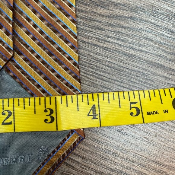 Robert Talbott Best of Class Gold Stripe Tie - Picture 4 of 4
